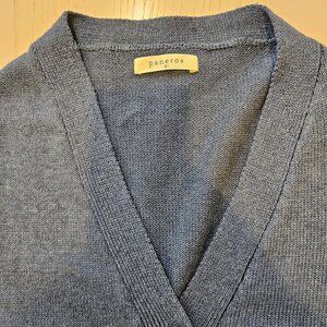 Paneros Cardigan Sweater Blue - 100% Cotton - Comes with a Paneros Bag!